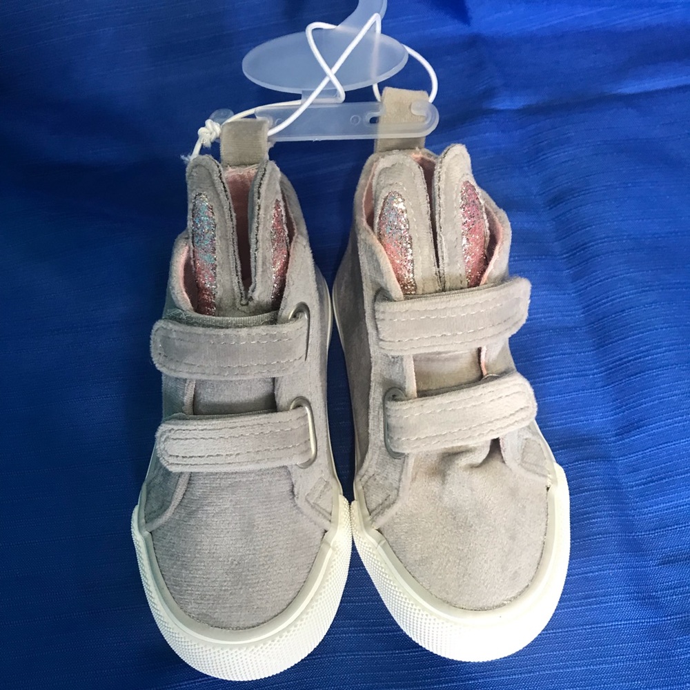 NWT Toddler Size 6 Sneakers Joe Fresh Grey Pink - Picture 3 of 8